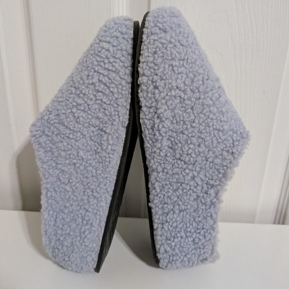 Bombas Womens Sunday Slippers Blue Sherpa Fuzzy House Shoes Size 8 - Picture 6 of 8